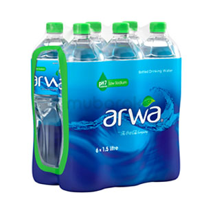 Arwa Bottled Drinking Water 1.5 Litre x 6Pcs