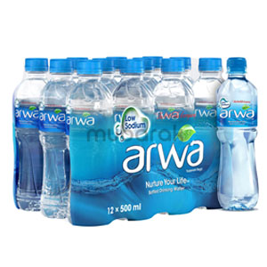 Arwa Bottled Drinking Water 500ml x 12Pcs