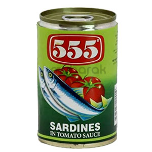 555 Sardines In Tomato Sauce 155g