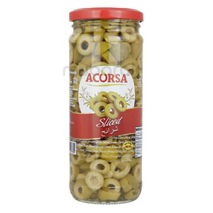 Acorsa Sliced Green Olives 230g