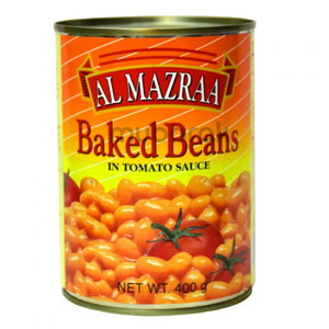 Al Mazraa Baked Beans In Tomato Sause 400g