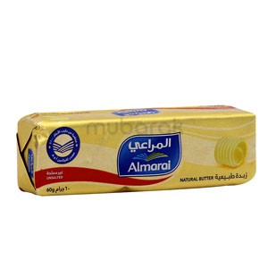 Almarai Natural Butter Unsalted 60g