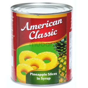 American Classic Pineapple Slices In Syrup 850g