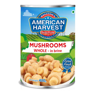 American Harvest Mushroom Whole In Brine 400g