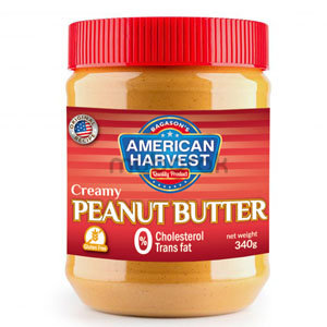 American Harvest Creamy Peanut Butter 340g