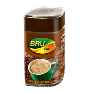 Bru Pure Instant Coffee bottle 100g