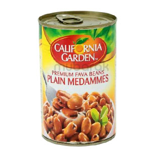 California Garden Fava Beans Plain Medammes 400g