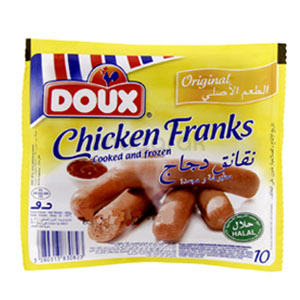 Doux Chicken Franks Original  400g