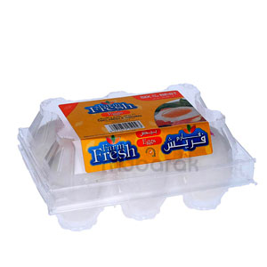 Farm Fresh White Eggs 6pcs Poly Box