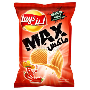 Lay's Potato Chips Max Mexican Chili 210g