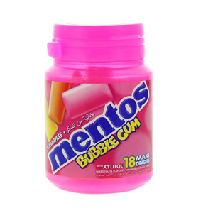 Mentos Bubble Gum 18S Bottle 64g