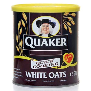 Quaker White Oats Tin 500g