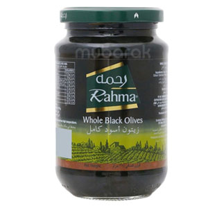 Rahma Whole Black Olives 450g