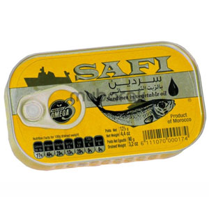 Safi Sardines In Vegetable Oil 120g