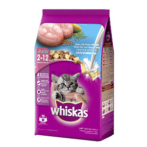 Whiskas Dry Cat Food Ocean Fish For Junior 1.2Kg