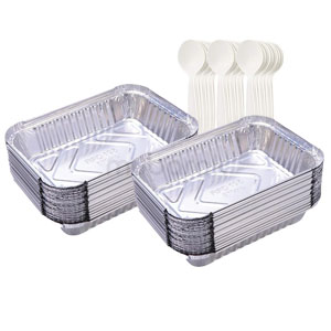 Aluminium Container 20pcs+50 Spoon Free