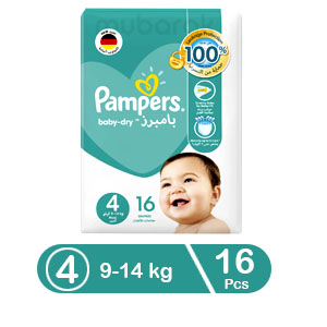 Pampers Baby-Dry Pants Diapers Size 4 9-14kg 16 Pcs