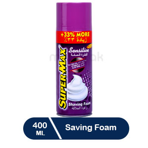 Supermax Shaving Foam Sensitive 400ml